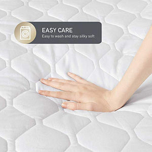Hyde Lane Heated Cotton Mattress Pad Twin, 39x75” – Fit 15 Inch| Comfy Quilted Standard Bed Warmers