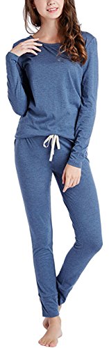 INK+IVY Winter Pajamas for Women, Thermal Underwear Set with Picot Trim Top & Leggings