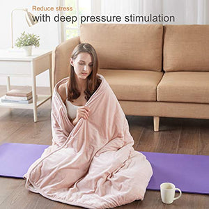 Degrees of Comfort [Upgraded Weighted Throw Blanket | Thick & Fuzzy Blanket Can Be Taken Anywhere Sleep with Pilling Proof, Durable, Soft Blanket Built to Last