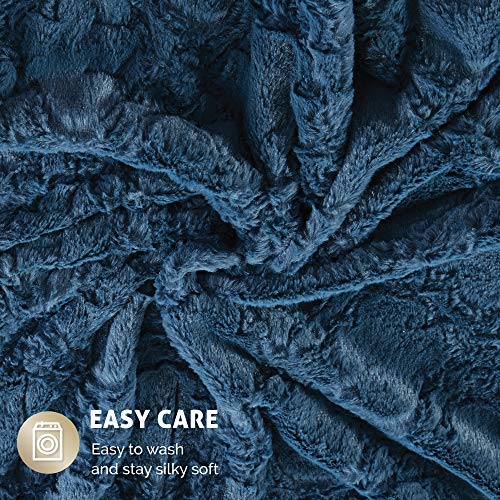Hyde Lane Fluffy Teal Blanket Hyde Lane [Premium Heated Faux Fur